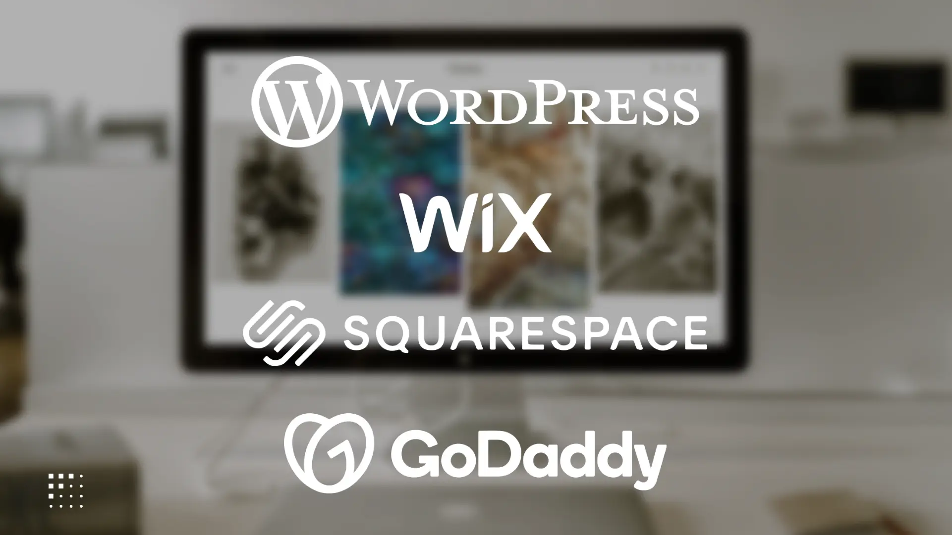 A graphic displaying the above mentioned website building services.